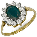 Yellow Gold CZ Cluster Ring 2.3g