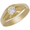 Yellow Gold CZ Gipsy Ring 3.5g