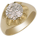 Yellow Gold CZ Gipsy Ring 7g