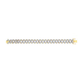 Yellow Gold CZ Prong Cuban Gents 14.5mm Bracelet