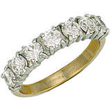 Yellow Gold CZ Ring 3.2g