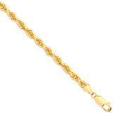 Yellow Gold D/c 4.2mm Solid Rope Chain