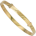 Yellow Gold D/c Expandable Baby Bangle 2.2g