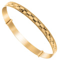 Yellow Gold D/c Expandable Slave 5mm Bangle