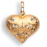 Yellow Gold D/c Heart Pendant
