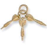 Yellow Gold Dart Pendant