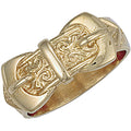 Yellow Gold Double Buckle Ring