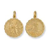 Yellow Gold Double Sided Fancy St Christopher Pendant 3.9g