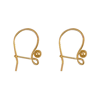 Yellow Gold Earring Wires (Pack Of 2 Pairs) 1.3g