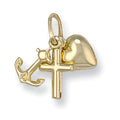 Yellow Gold Faith Hope & Charity Pendant