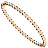 Yellow Gold Fancy Beaded Bangle
