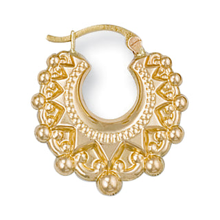 Yellow Gold Fancy Creoles 1.7g
