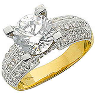Yellow Gold Fancy CZ Ring 5.3g