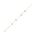 Yellow Gold Four Leaf Clover 18"necklace/07" Bracelet 07
