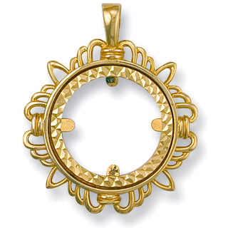 Yellow Gold (Full) Fancy Sovereign Pendant 4.4g