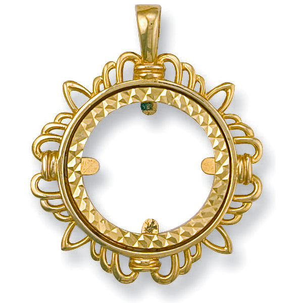 Yellow Gold (Full) Fancy Sovereign Pendant 4.4g