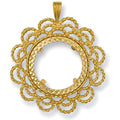 Yellow Gold (Full) Fancy Sovereign Pendant 4.7g