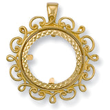 Yellow Gold (Full) Fancy Sovereign Pendant 4.8g