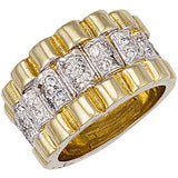 Yellow Gold Gents CZ Ring 11.5g