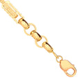 Yellow Gold Gypsy Link Belcher Gents Bracelet