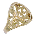 Yellow Gold (Half) Fancy Sides Sovereign Ring 5.1g