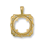 Yellow Gold (Half) Fancy Sovereign Pendant 3.6g