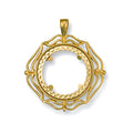 Yellow Gold (Half) Fancy Sovereign Pendant 3.6g (£580)