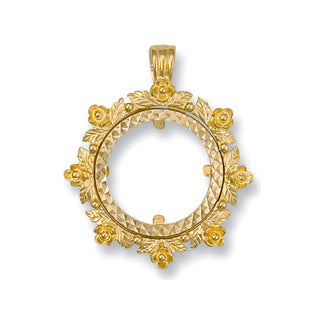 Yellow Gold (Half) Fancy Sovereign Pendant 3.8g (£610)