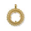 Yellow Gold (Half) Fancy Sovereign Pendant 3.8g