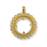 Yellow Gold (Half) Fancy Sovereign Pendant 3.8g