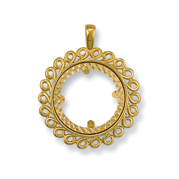 Yellow Gold (Half) Fancy Sovereign Pendant 3.8g