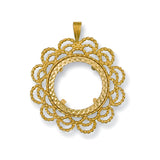 Yellow Gold (Half) Fancy Sovereign Pendant 4.3g