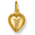 Yellow Gold Heart Pendant 0.8g