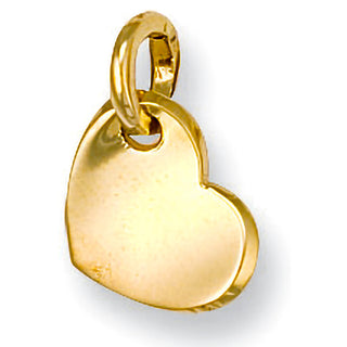 Yellow Gold Heart Pendant 1g