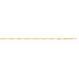 Yellow Gold Hollow 7mm Anchor/marine Chain