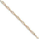 Yellow Gold Hollow Celtic Bracelet