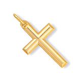 Yellow Gold Hollow Tubed Cross