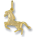 Yellow Gold Horse Pendant
