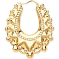 Yellow Gold Large Traditional Creoles Earrings