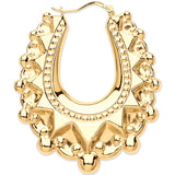 Yellow Gold Large Traditional Creoles Earrings