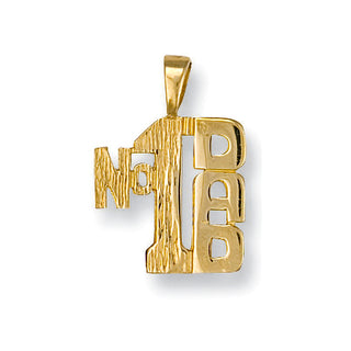 Yellow Gold No:1 Dad Pendant 0.9g