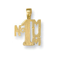 Yellow Gold No:1 Mum Pendant 0.9g