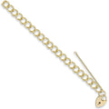 Yellow Gold Open Curb & Padlock Charm Bracelet 20g
