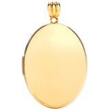 Yellow Gold Oval Plain Locket