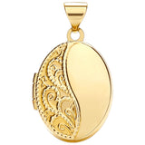 Yellow Gold Oval Shaped Locket (£260)