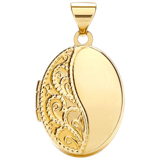 Yellow Gold Oval Shaped Locket (£260)