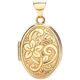 Yellow Gold Oval Shaped Locket (£260)