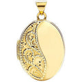 Yellow Gold Oval Shaped Locket (£365)