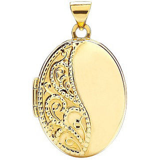 Yellow Gold Oval Shaped Locket (£365)