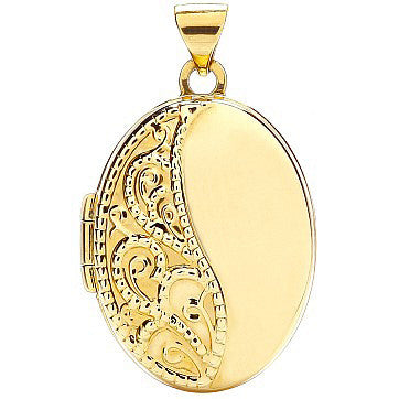 Yellow Gold Oval Shaped Locket (£365)